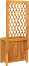 vidaXL - Plantenbak - met - latwerk - 55x29,5x132 - cm - massief - acaciahout