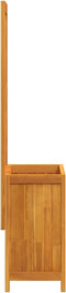 vidaXL - Plantenbak - met - latwerk - 55x29,5x132 - cm - massief - acaciahout