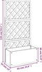 vidaXL - Plantenbak - met - latwerk - 65x33x135 - cm - HKC