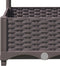 vidaXL - Plantenbak - met - latwerk - 80x40x121,5 - cm - polypropeen - bruin