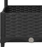 vidaXL - Plantenbak - met - latwerk - 80x40x121,5 - cm - polypropeen - zwart