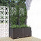 vidaXL - Plantenbak - met - latwerk - 80x40x136 - cm - polypropeen - zwart