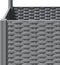 vidaXL - Plantenbak - met - latwerk - 80x40x136 - cm - polypropeen - lichtgrijs