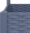 vidaXL - Plantenbak - met - latwerk - 80x40x136 - cm - polypropeen - donkergrijs
