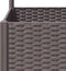 vidaXL - Plantenbak - met - latwerk - 80x40x136 - cm - polypropeen - bruin