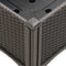 vidaXL - Plantenbak - met - latwerk - 80x40x142 - cm - polypropeen - bruin