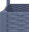 vidaXL - Plantenbak - met - latwerk - 80x80x136 - cm - polypropeen - donkergrijs