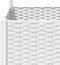 vidaXL - Plantenbak - met - latwerk - 80x80x136 - cm - polypropeen - wit