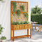 vidaXL - Plantenbak - met - latwerk - en - schap - 100x32x185 - cm - acaciahout