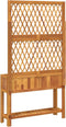 vidaXL - Plantenbak - met - latwerk - en - schap - 100x32x185 - cm - acaciahout