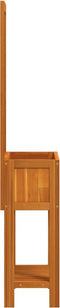 vidaXL - Plantenbak - met - latwerk - en - schap - 55x29,5x152 - cm - acaciahout
