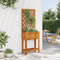 vidaXL - Plantenbak - met - latwerk - en - schap - 55x29,5x152 - cm - acaciahout