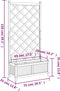 vidaXL - Plantenbak - met - latwerk - massief - vurenhout - bruin