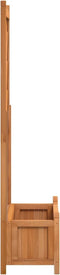 vidaXL - Plantenbak - met - latwerk - massief - vurenhout - bruin