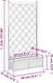 vidaXL - Plantenbak - met - latwerk - massief - vurenhout - zwart