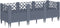 vidaXL - Plantenbak - met - pinnen - 123,5x43,5x43,5 - cm - polypropeen - grijs