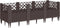 vidaXL - Plantenbak - met - pinnen - 123,5x43,5x43,5 - cm - polypropeen - bruin