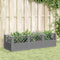 vidaXL - Plantenbak - met - pinnen - 123,5x43,5x43,5 - cm - polypropeen - lichtgrijs