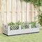 vidaXL - Plantenbak - met - pinnen - 123,5x43,5x43,5 - cm - polypropeen - wit