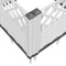vidaXL - Plantenbak - met - pinnen - 123,5x43,5x43,5 - cm - polypropeen - wit