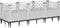vidaXL - Plantenbak - met - pinnen - 123,5x43,5x43,5 - cm - polypropeen - wit