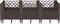vidaXL - Plantenbak - met - pinnen - 123,5x43,5x43,5 - cm - polypropeen - bruin