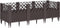 vidaXL - Plantenbak - met - pinnen - 123,5x43,5x43,5 - cm - polypropeen - bruin