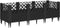 vidaXL - Plantenbak - met - pinnen - 123,5x43,5x43,5 - cm - polypropeen - zwart