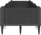 vidaXL - Plantenbak - met - pinnen - 125x40x28,5 - cm - polypropeen - zwart