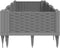 vidaXL - Plantenbak - met - pinnen - 125x40x28,5 - cm - polypropeen - lichtgrijs