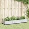 vidaXL - Plantenbak - met - pinnen - 125x40x28,5 - cm - polypropeen - wit