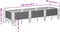 vidaXL - Plantenbak - met - pinnen - 125x40x28,5 - cm - polypropeen - bruin