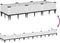 vidaXL - Plantenbak - met - pinnen - 125x40x28,5 - cm - polypropeen - wit