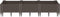 vidaXL - Plantenbak - met - pinnen - 125x40x28,5 - cm - polypropeen - bruin