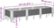 vidaXL - Plantenbak - met - pinnen - 125x40x28,5 - cm - polypropeen - lichtgrijs