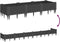 vidaXL - Plantenbak - met - pinnen - 125x40x28,5 - cm - polypropeen - zwart