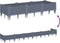 vidaXL - Plantenbak - met - pinnen - 125x40x28,5 - cm - polypropeen - grijs