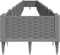 vidaXL - Plantenbak - met - pinnen - 362,5x42,5x28,5 - cm - polypropeen - lichtgrijs