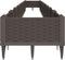 vidaXL - Plantenbak - met - pinnen - 362,5x42,5x28,5 - cm - polypropeen - bruin