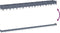 vidaXL - Plantenbak - met - pinnen - 362,5x42,5x28,5 - cm - polypropeen - grijs