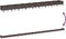 vidaXL - Plantenbak - met - pinnen - 362,5x42,5x28,5 - cm - polypropeen - bruin