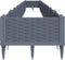 vidaXL - Plantenbak - met - pinnen - 362,5x42,5x28,5 - cm - polypropeen - grijs