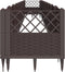 vidaXL - Plantenbak - met - pinnen - 363,5x43,5x43,5 - cm - polypropeen - bruin