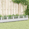 vidaXL - Plantenbak - met - pinnen - 363,5x43,5x43,5 - cm - polypropeen - wit