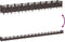 vidaXL - Plantenbak - met - pinnen - 363,5x43,5x43,5 - cm - polypropeen - bruin