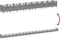 vidaXL - Plantenbak - met - pinnen - 363,5x43,5x43,5 - cm - polypropeen - lichtgrijs