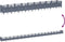 vidaXL - Plantenbak - met - pinnen - 363,5x43,5x43,5 - cm - polypropeen - grijs
