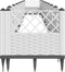 vidaXL - Plantenbak - met - pinnen - 363,5x43,5x43,5 - cm - polypropeen - wit