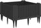 vidaXL - Plantenbak - met - pinnen - 42,5x42,5x28,5 - cm - polypropeen - zwart