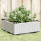 vidaXL - Plantenbak - met - pinnen - 42,5x42,5x28,5 - cm - polypropeen - wit